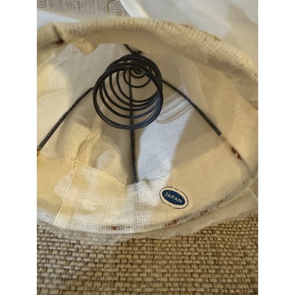 Vtg Angel Tree Topper With Gold Halo Wings Dark Hair Handmade In Japan - Picture 6 of 9